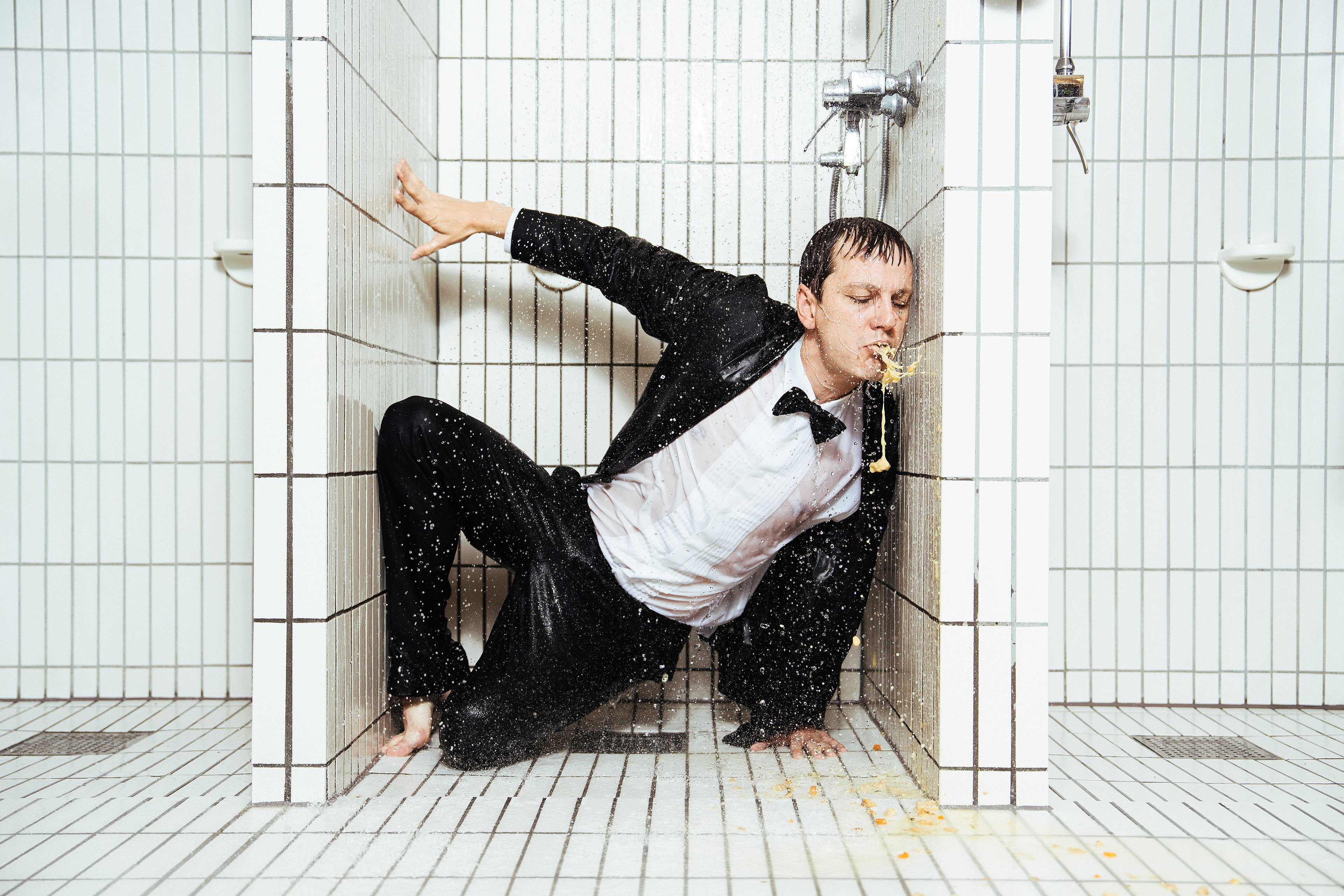 Poster for the play "Forandre seg: Metode" by Eduoard Louis