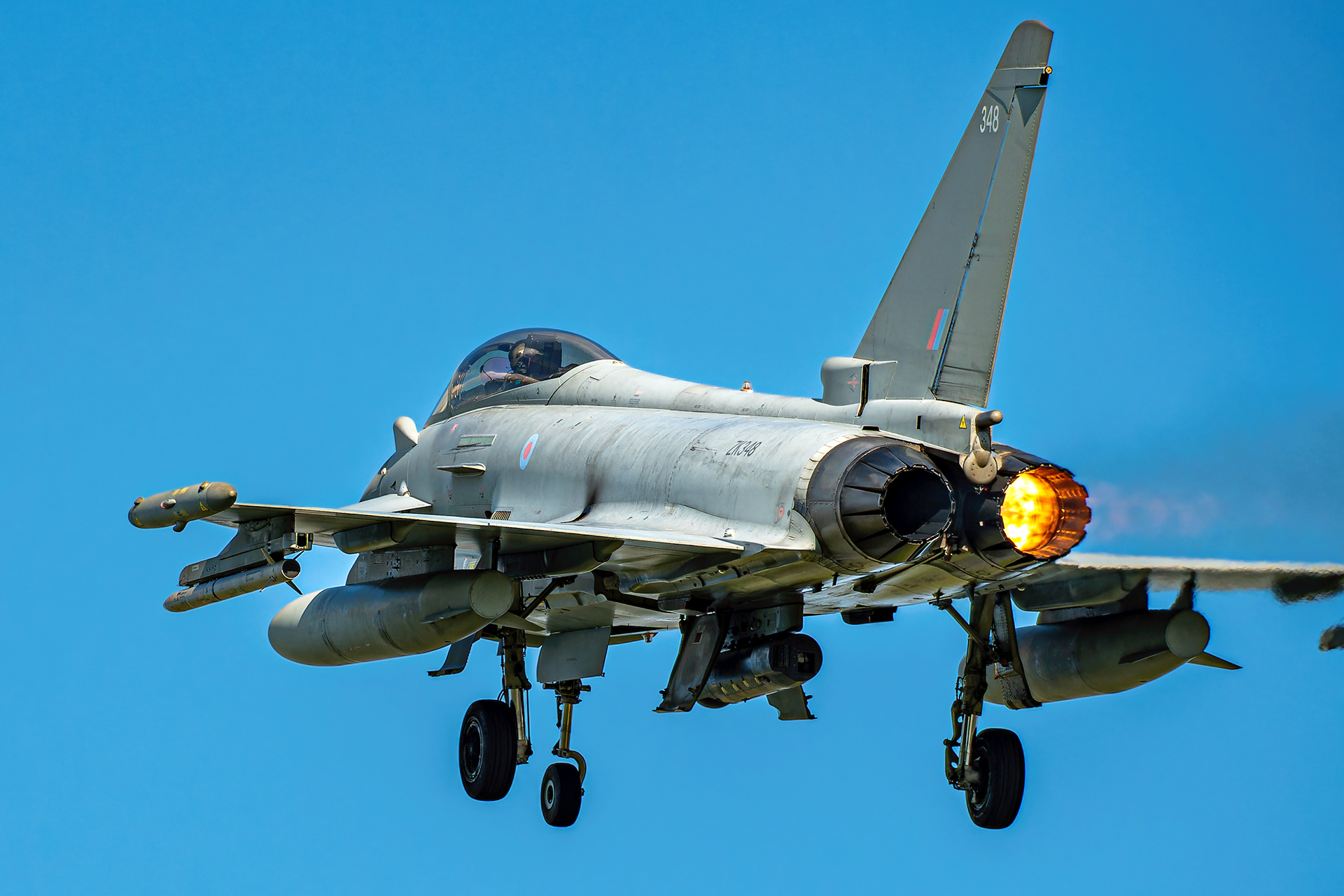 Eurofighter Typhoon FGR.4 (ZK348) (Asymmetric Thrust Approach)