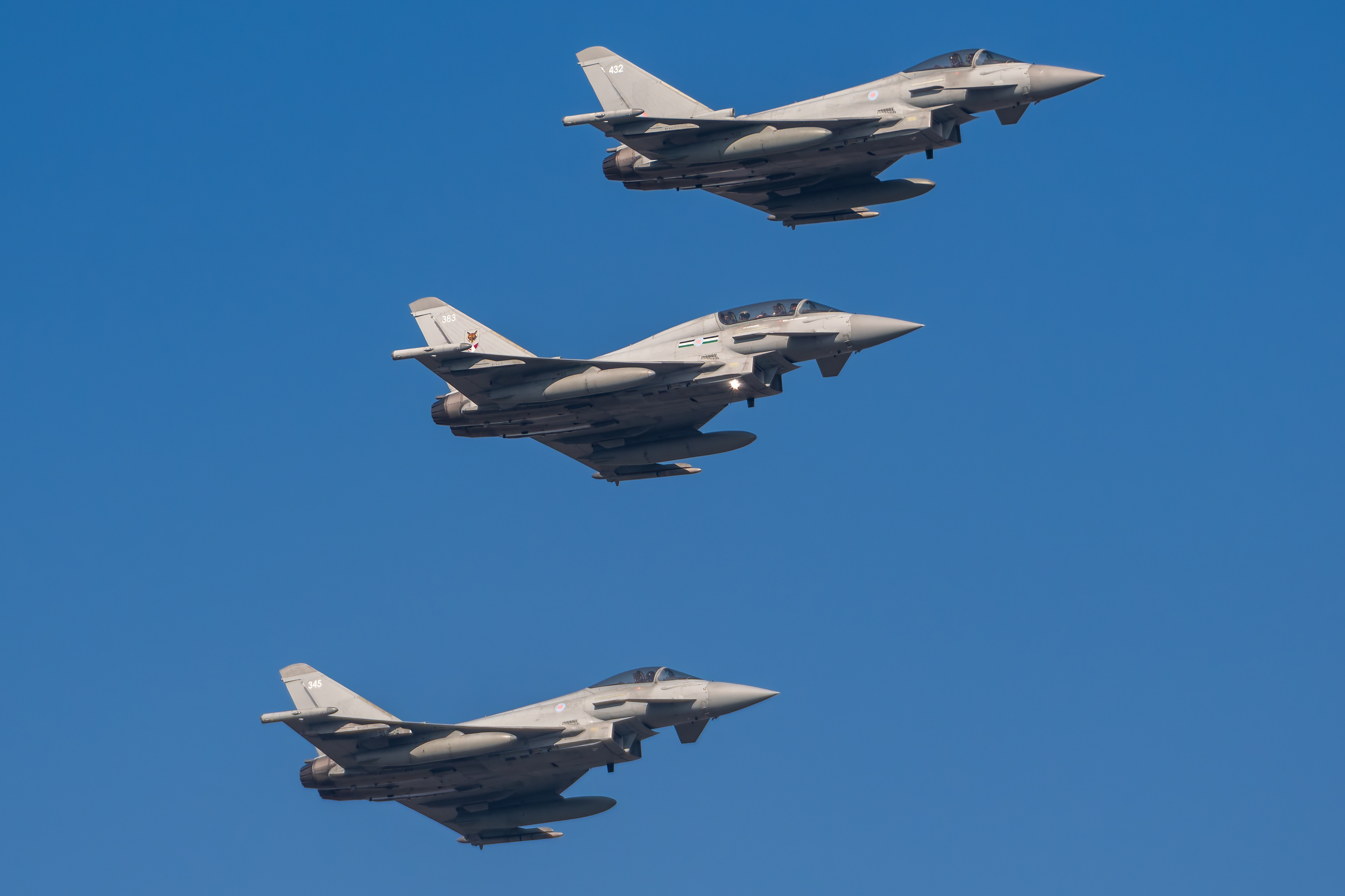 Royal Air Force - Eurofighter Typhoon FGR.4 & T3 - ZK432, ZK383, ZK345 (WOLF011/13/14)