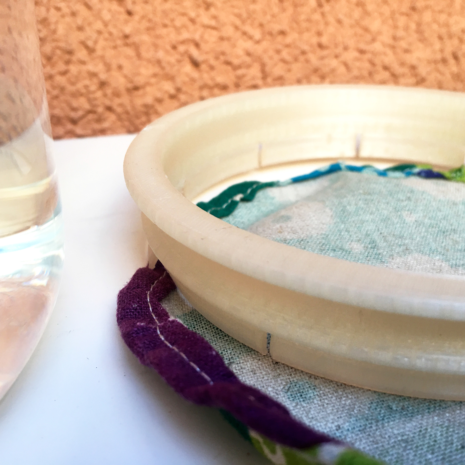 Pieza Soporte sobre retal textil