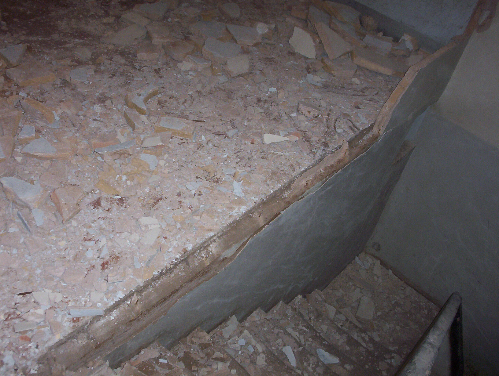 Tabiques de rasillas colocadas de canto