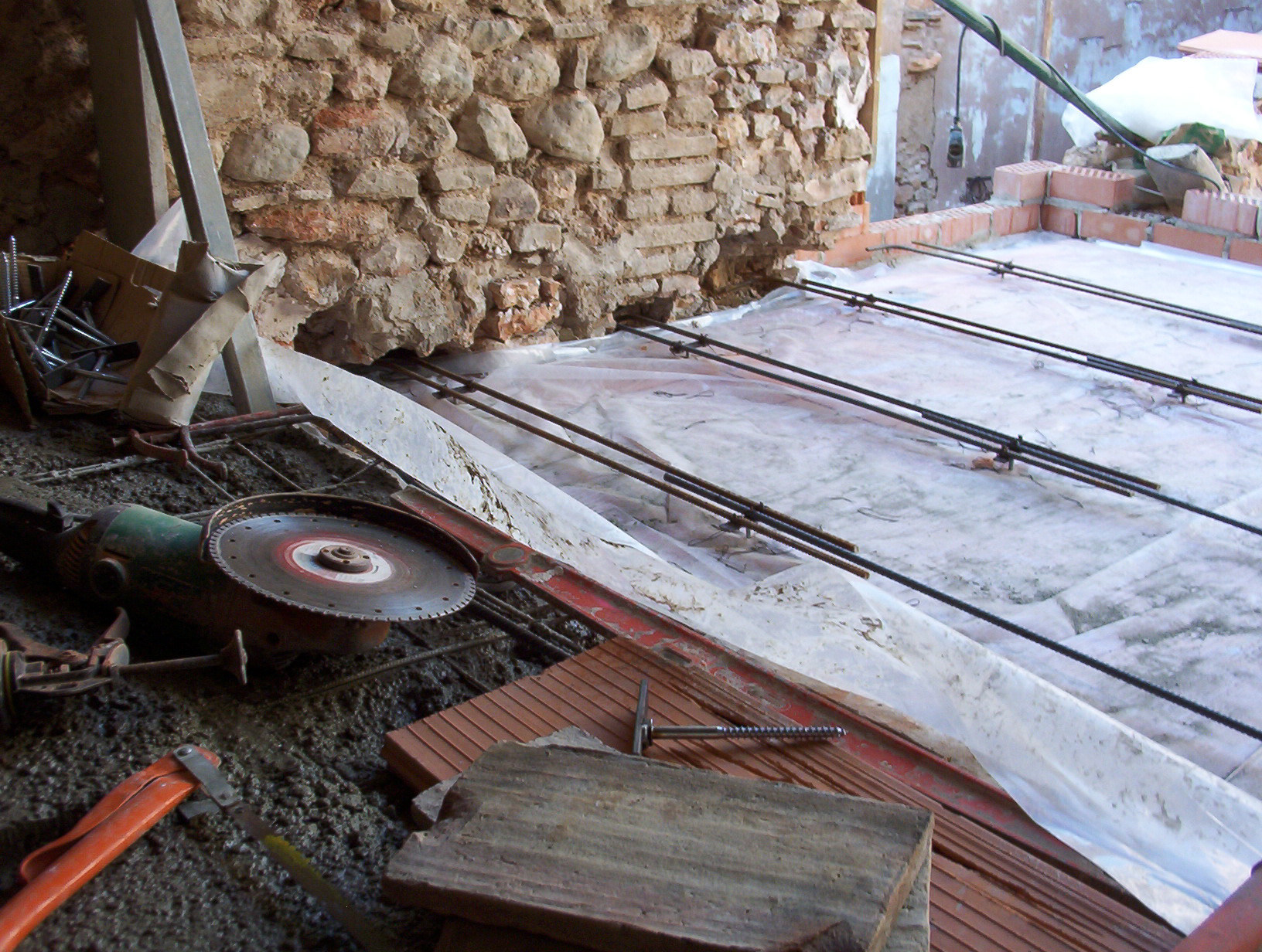 Encofrado techo cocina