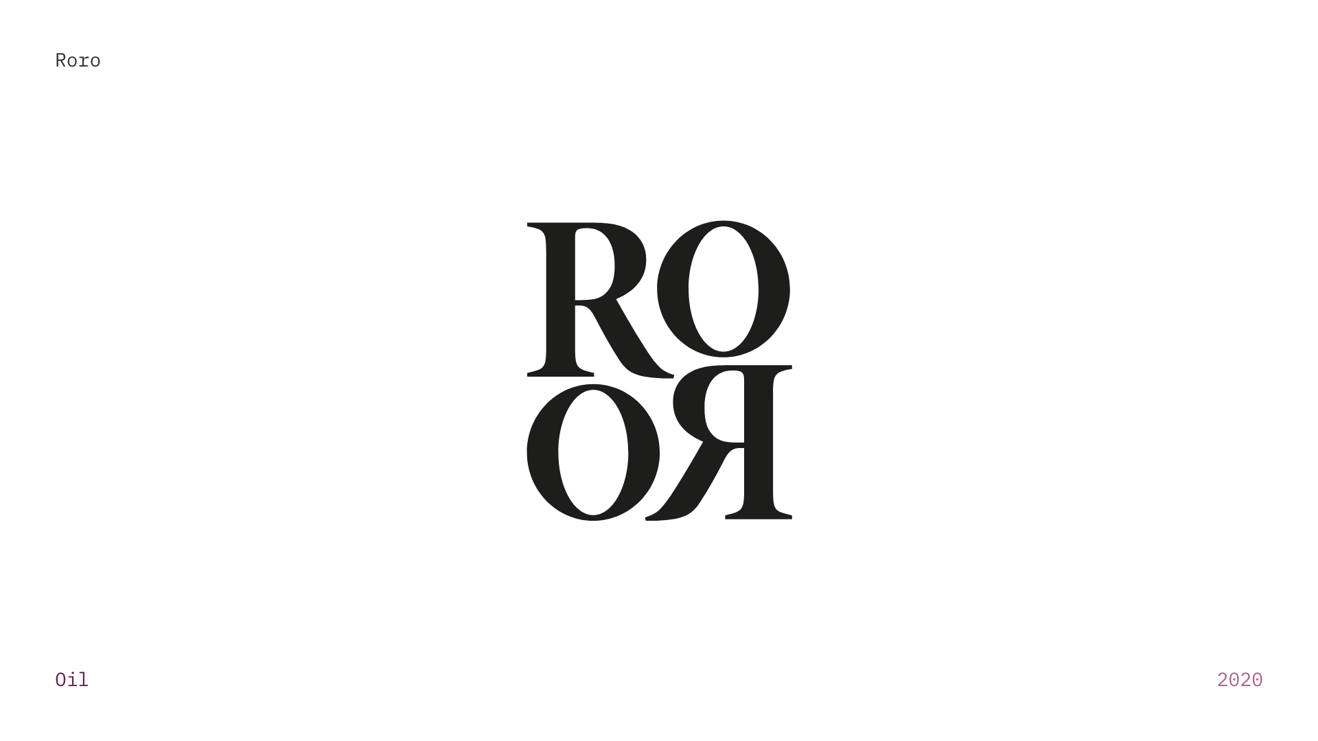RORO - Logo for a company that produces organic extra virgin olive oil