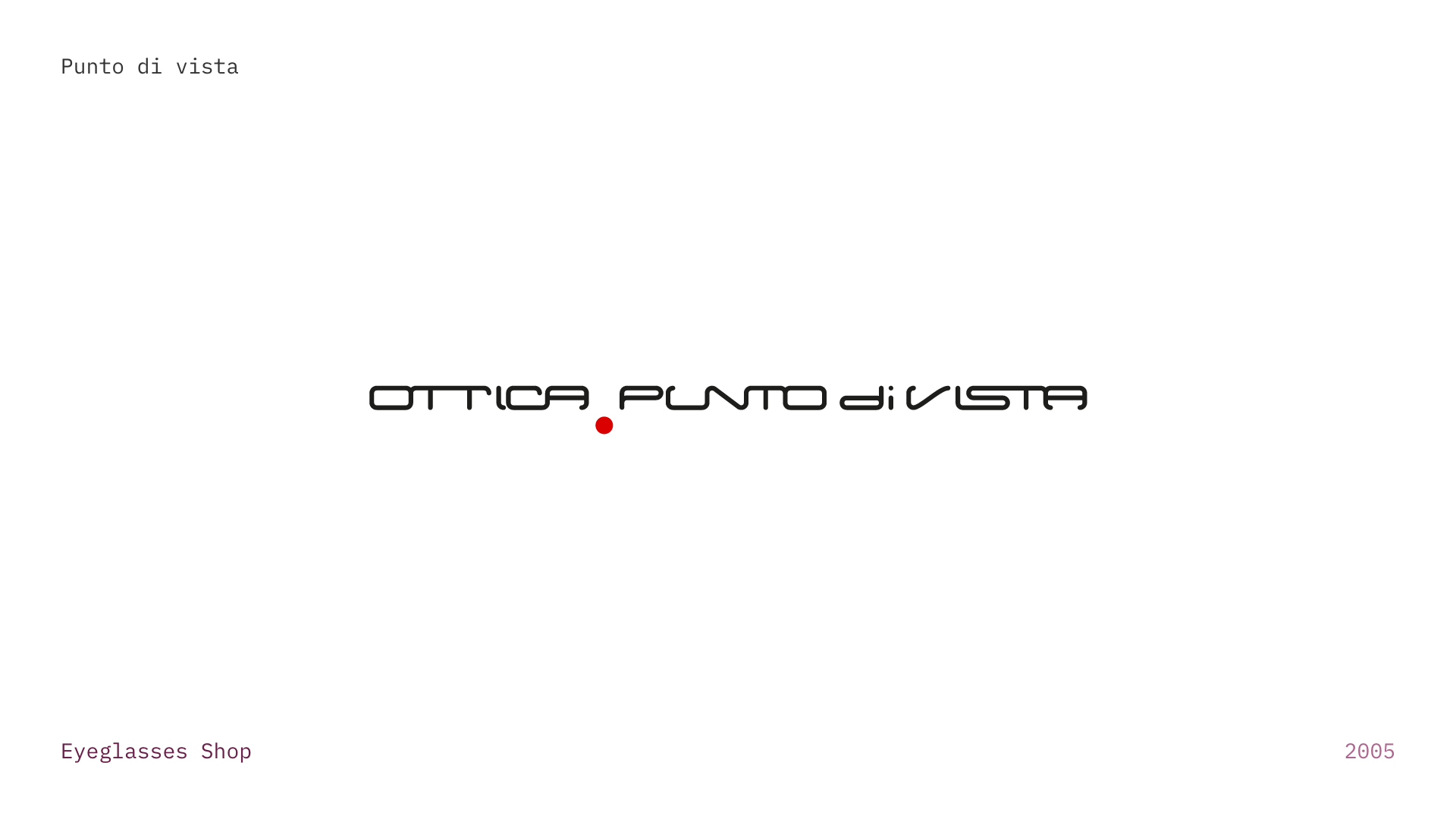 Punto di Vista - Logo for an optician