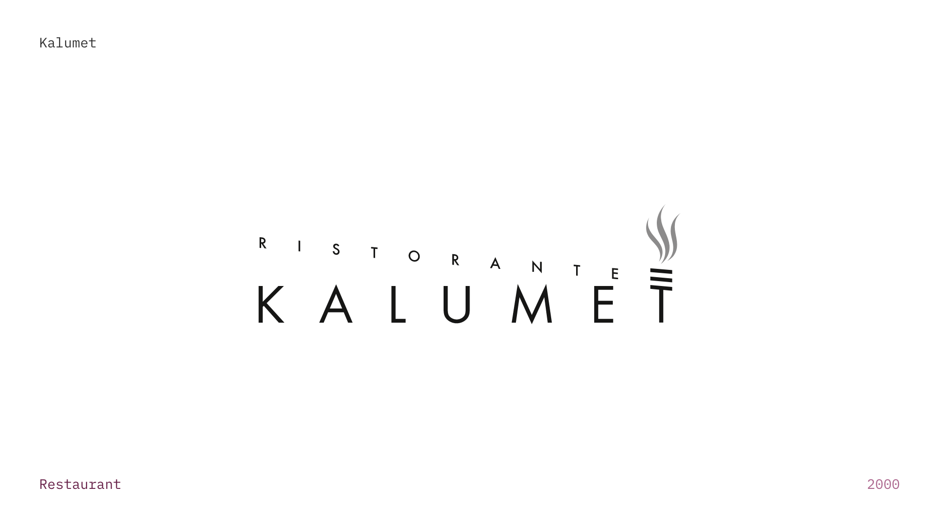 Kalumet - Logo for a restaurant specializing in seafood.