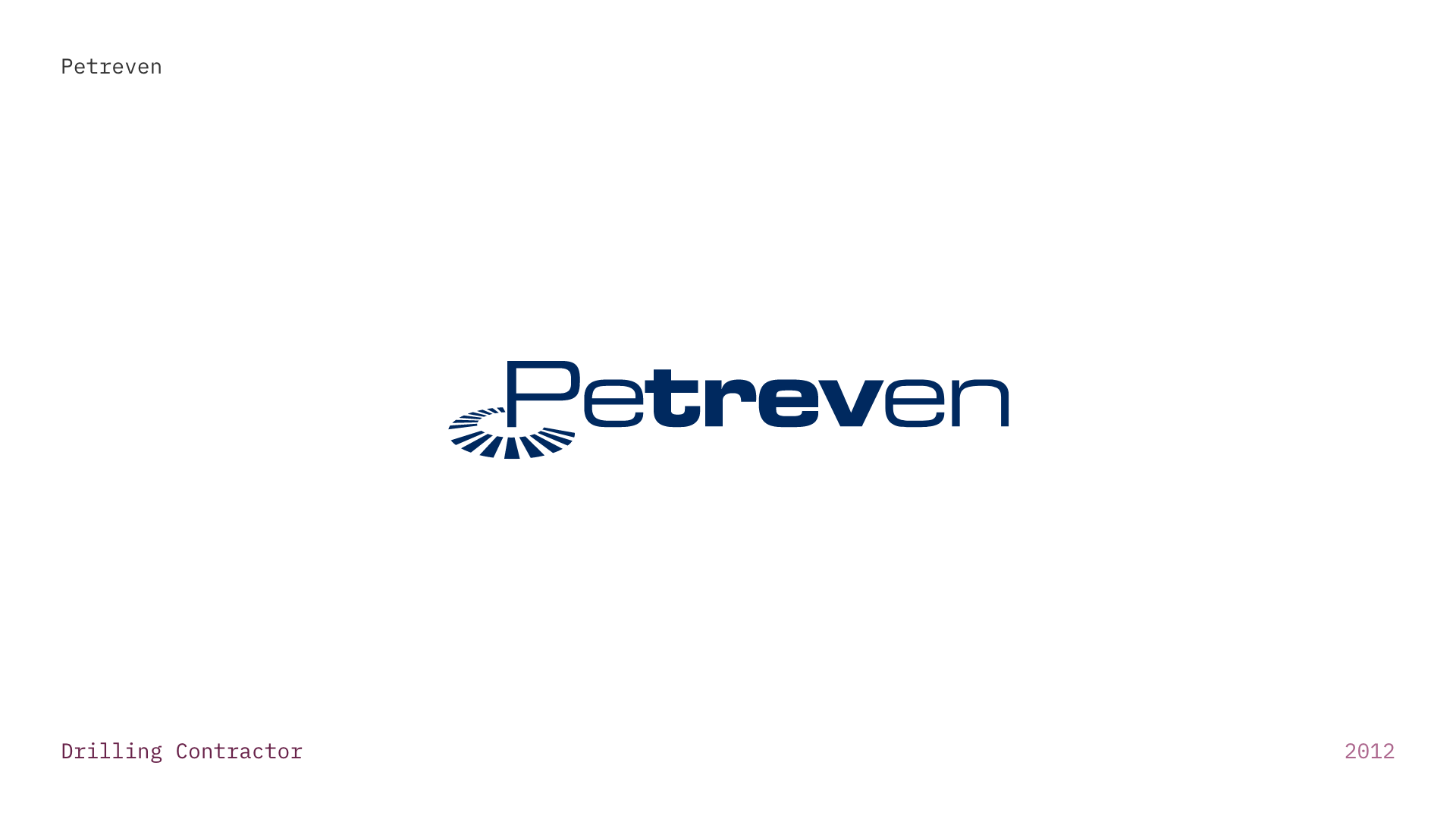 Petreven - Logo for a company involved in oil rig construction.