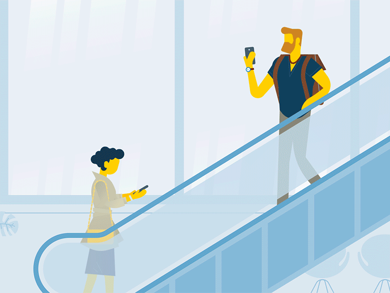 video clip of an animation showing the use of the bologna airport site