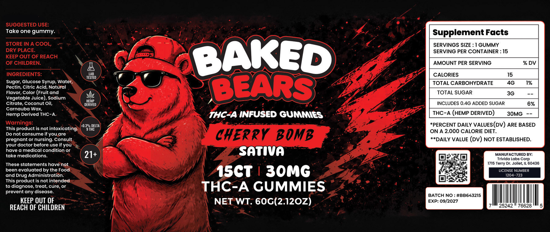 Baked Bears 15ct