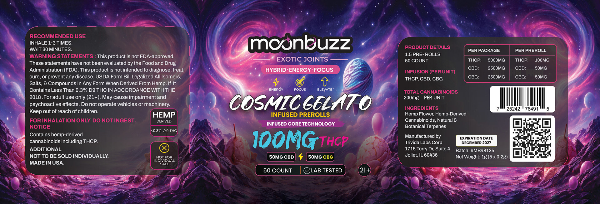 THCP INFUSED_EXOTIC_COSMIC_GELATO_CS6