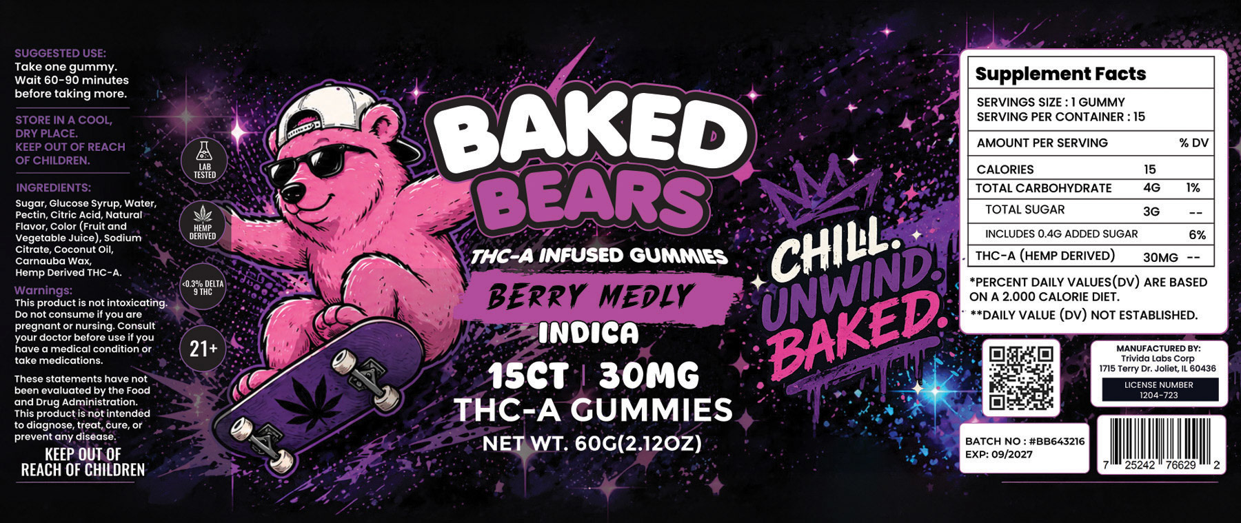 Baked Bears 15ct