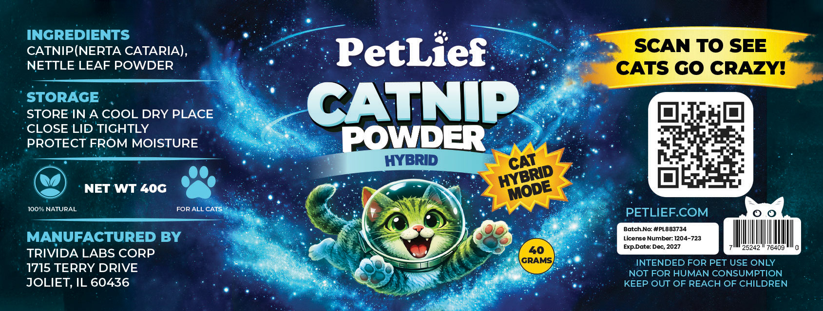 CAT NIP LABEL MASTER FILE UPDATED
