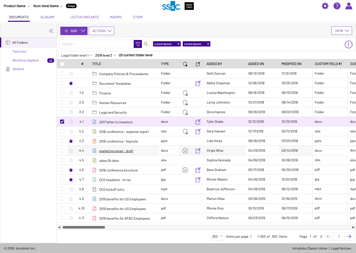 Files and Folders datagrid