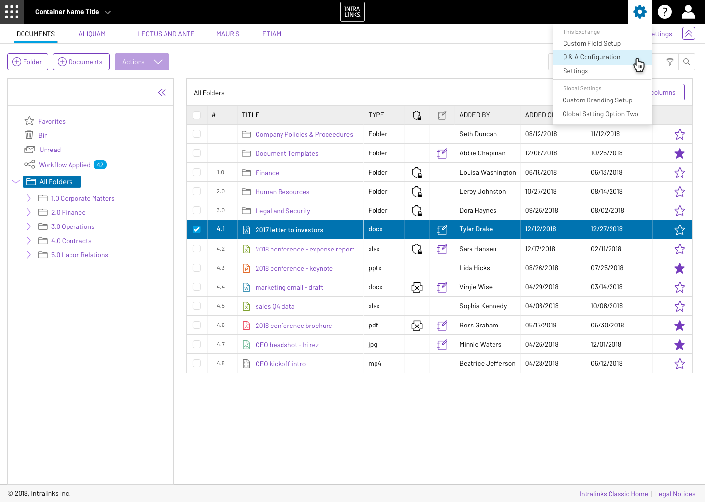 Concept 4: Data Grid - combing old (blue) and new brand (purple)