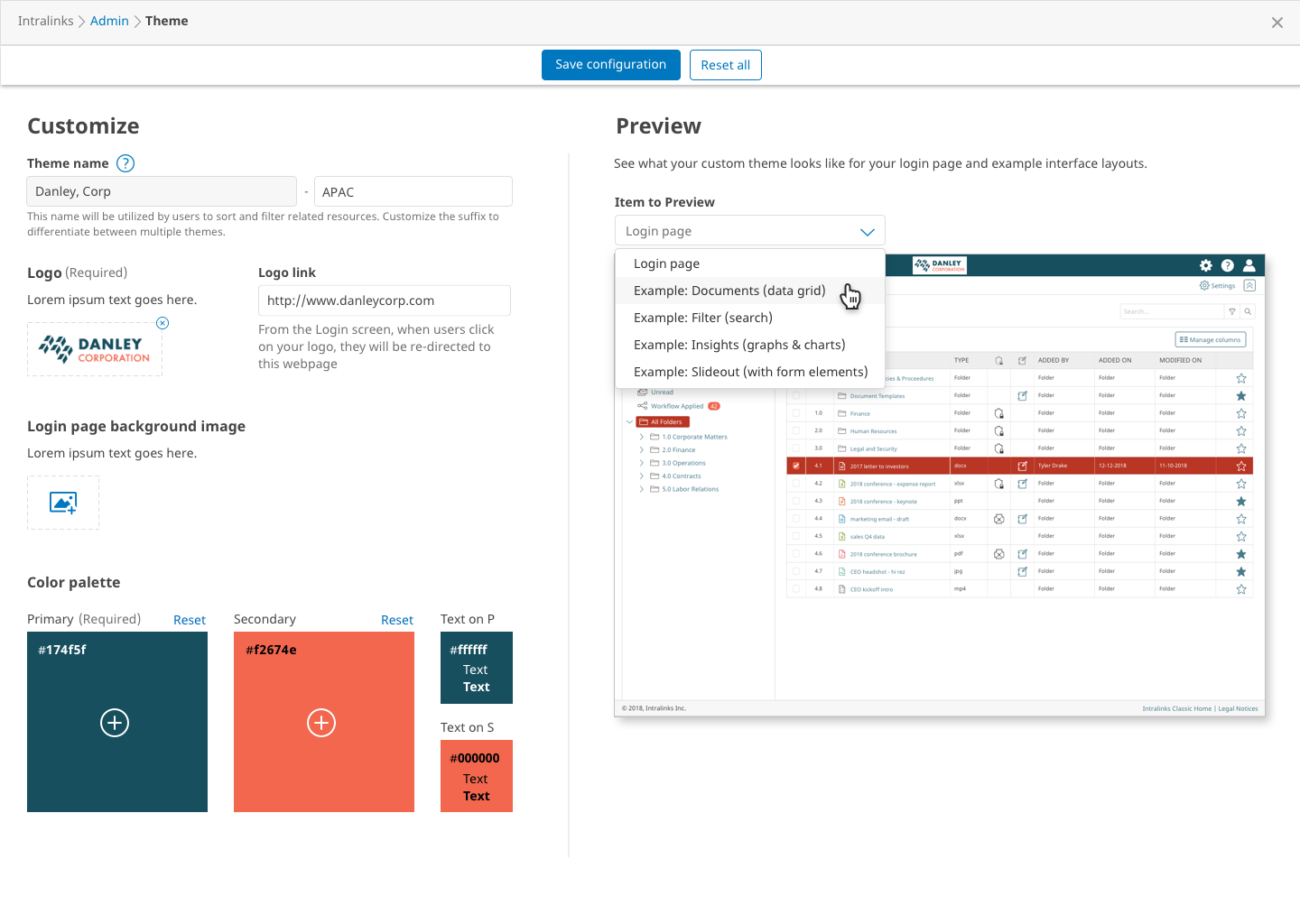 Configurator: Preview - Application