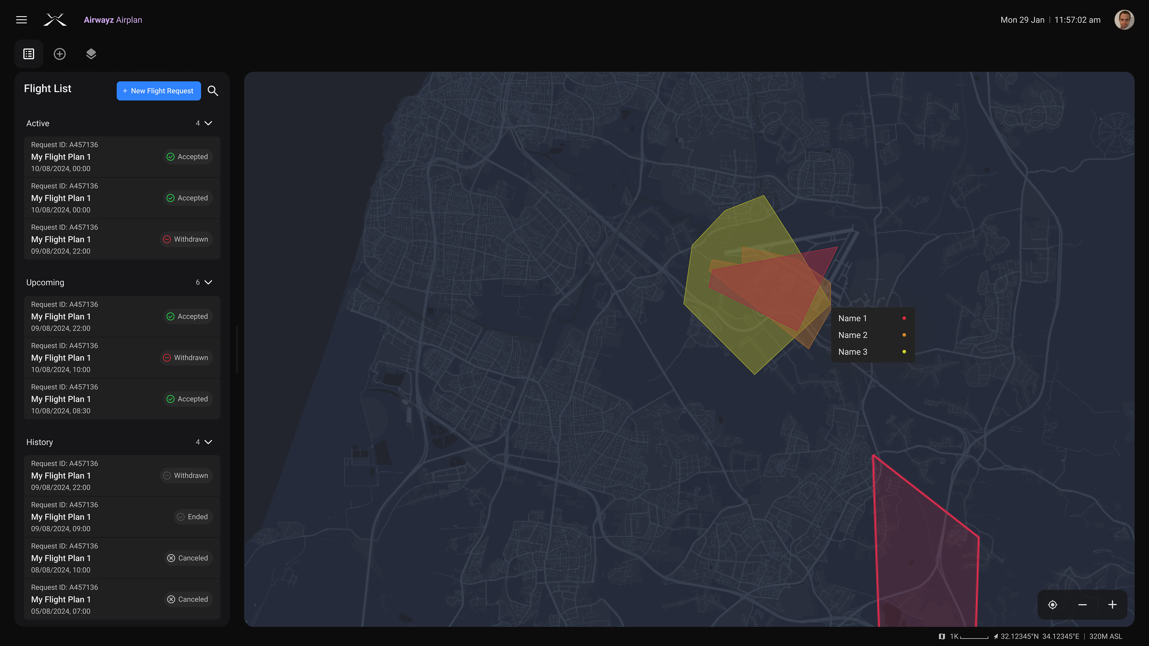 When multiple zones are layered