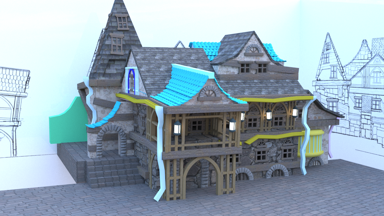 Building B Modeling Process