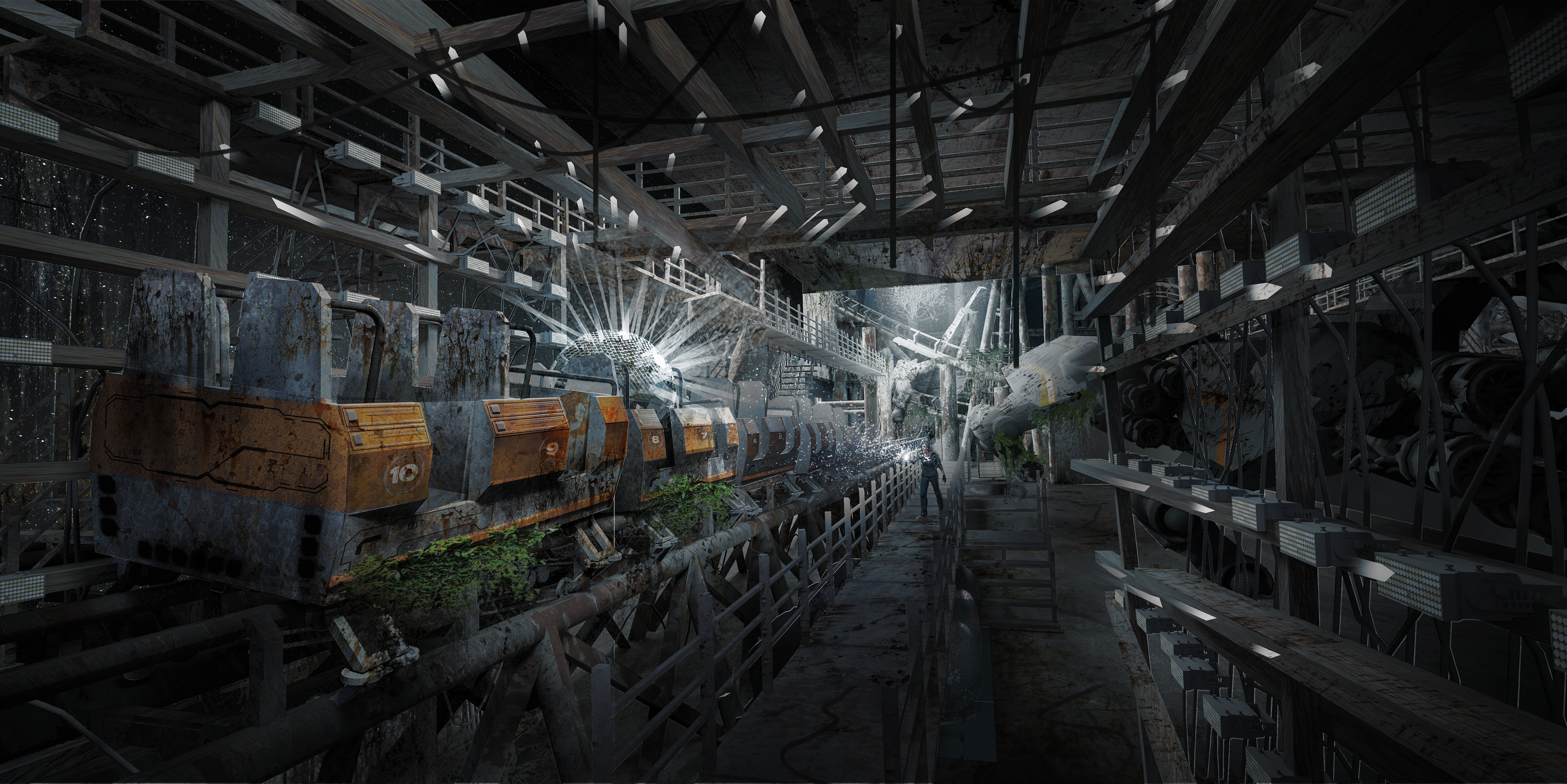 Coaster Launch Tunnel