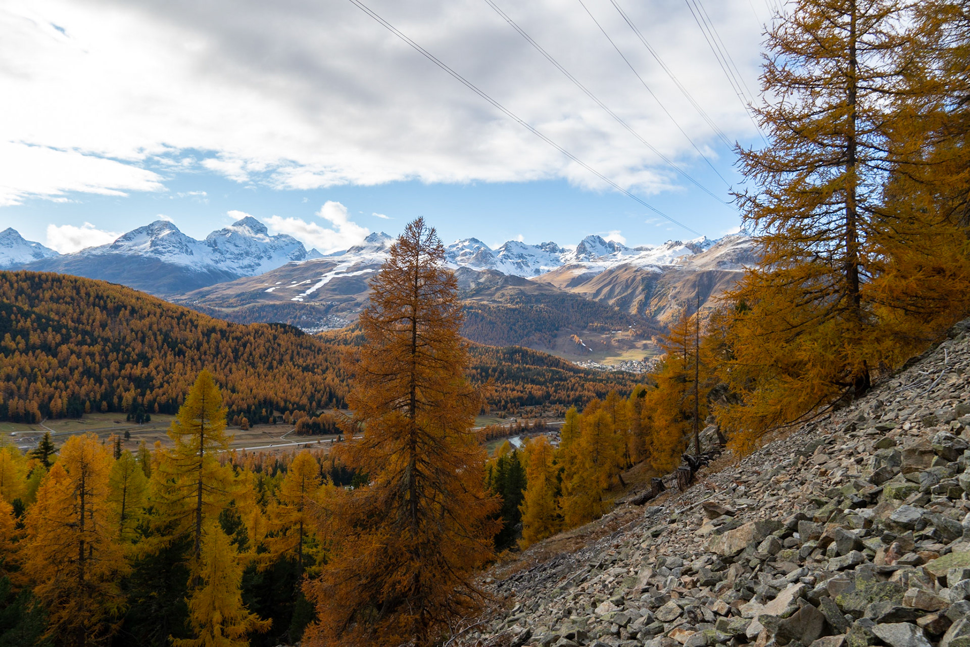 Goldener Herbst im Engadin