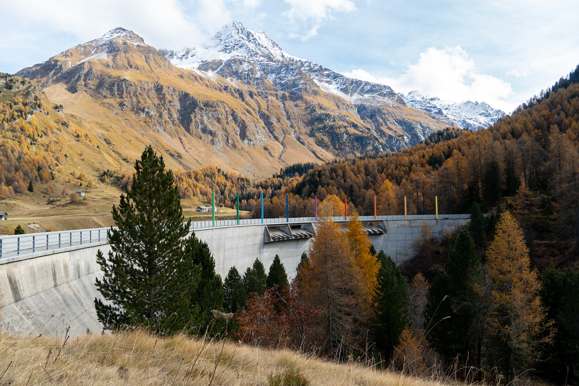 Goldener Herbst im Engadin