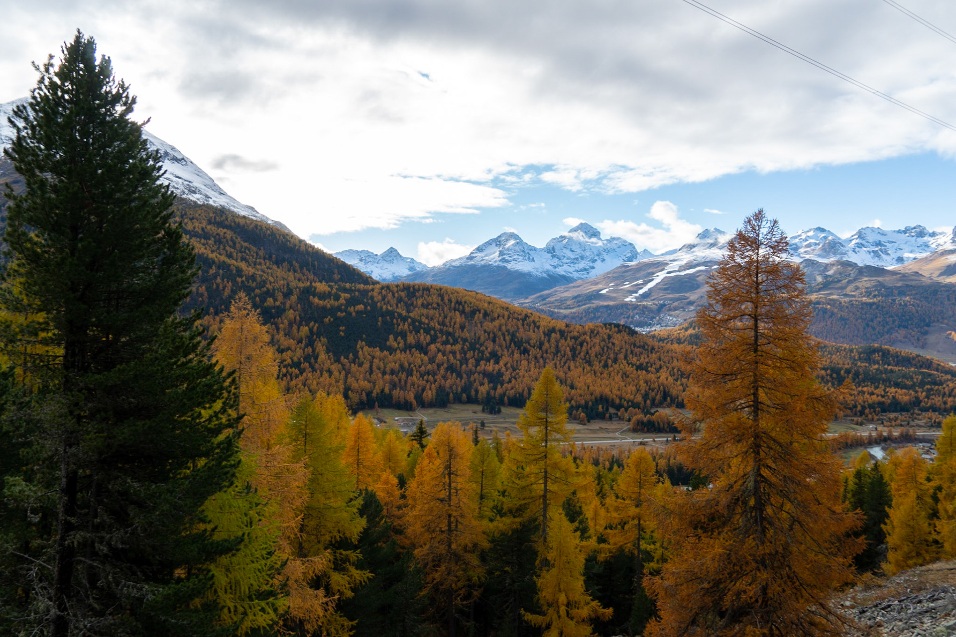 Goldener Herbst im Engadin