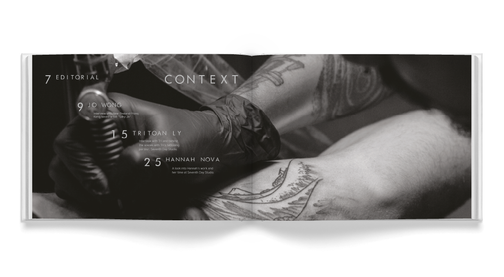 Tattoo Magazine — Layout Mock ups