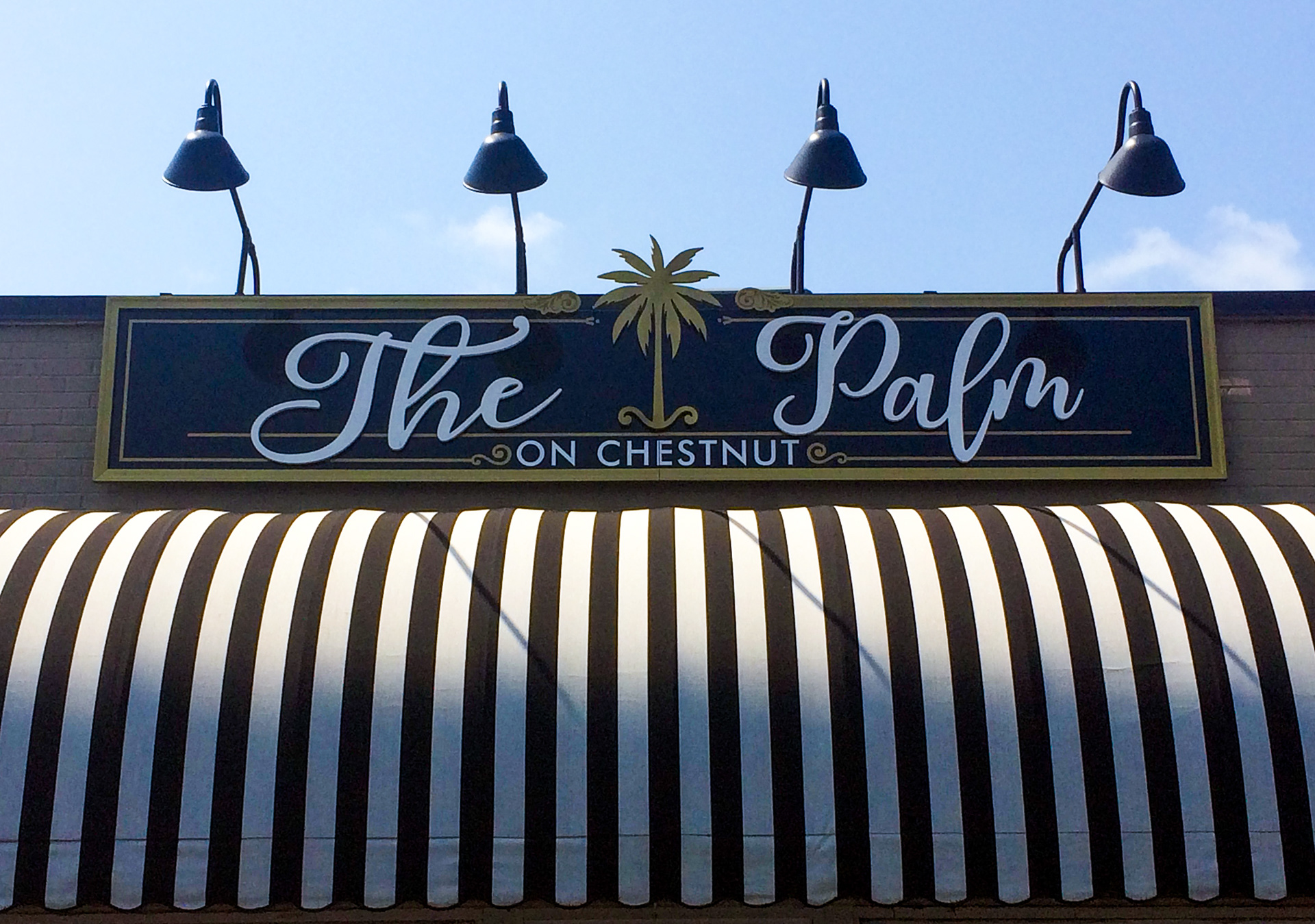 Panel Sign with 3D Letters, Logo and Frame.