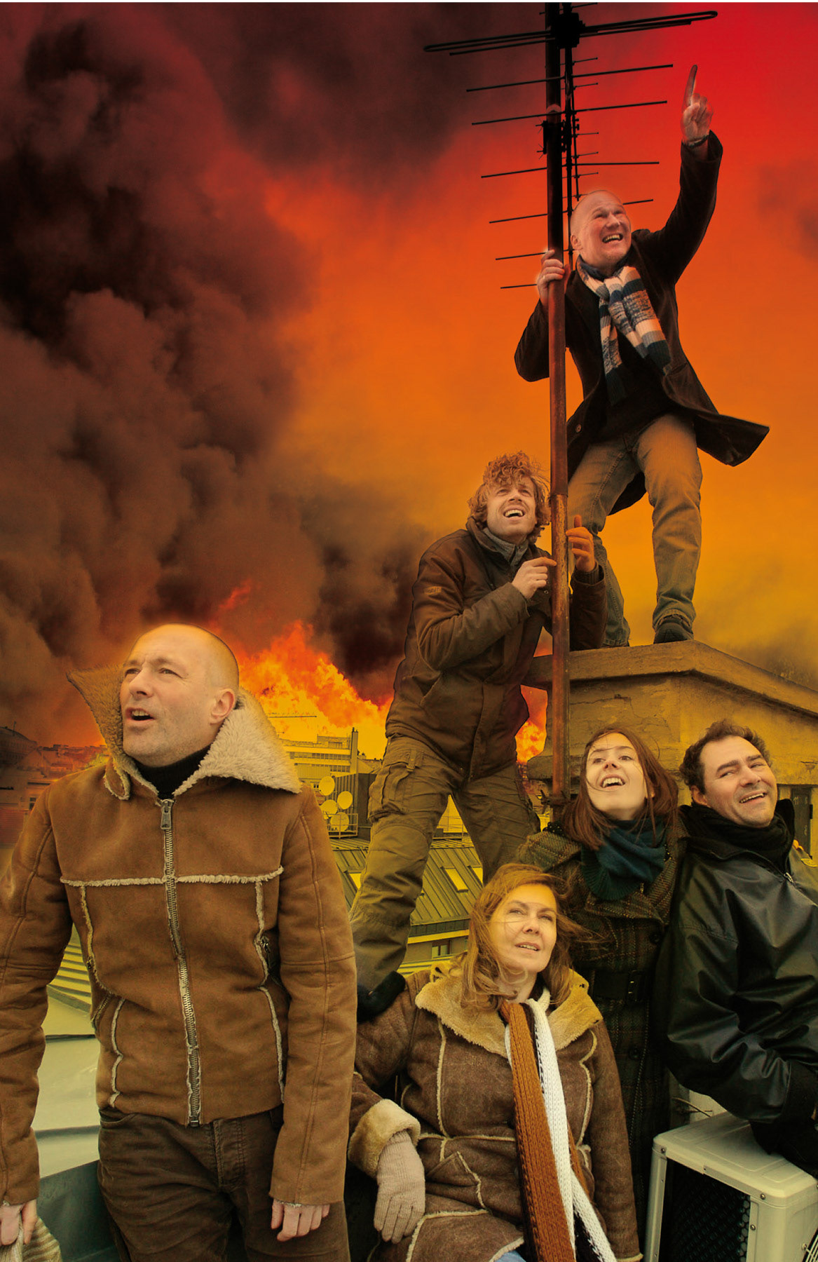 Jens Classen, Martin Bermoser, Petra Strasser, Pippa Galli, Georg Schubert, Rainer Doppler in "Goldene Zeiten"