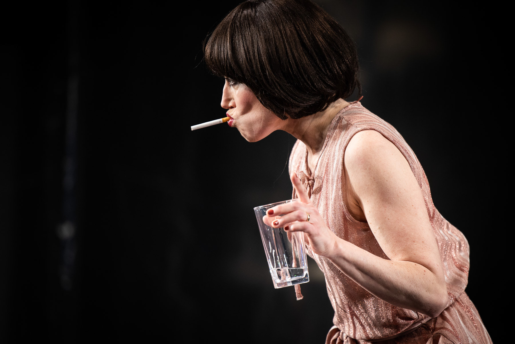 Michaela Kaspar in " Wer hat Angst vor Virginia Woolf"