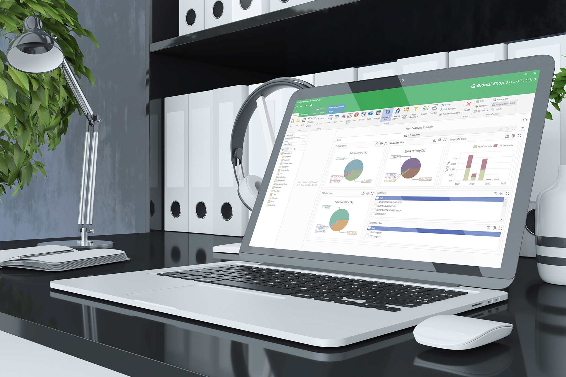 Screen Mockup for GlobalShop's Software