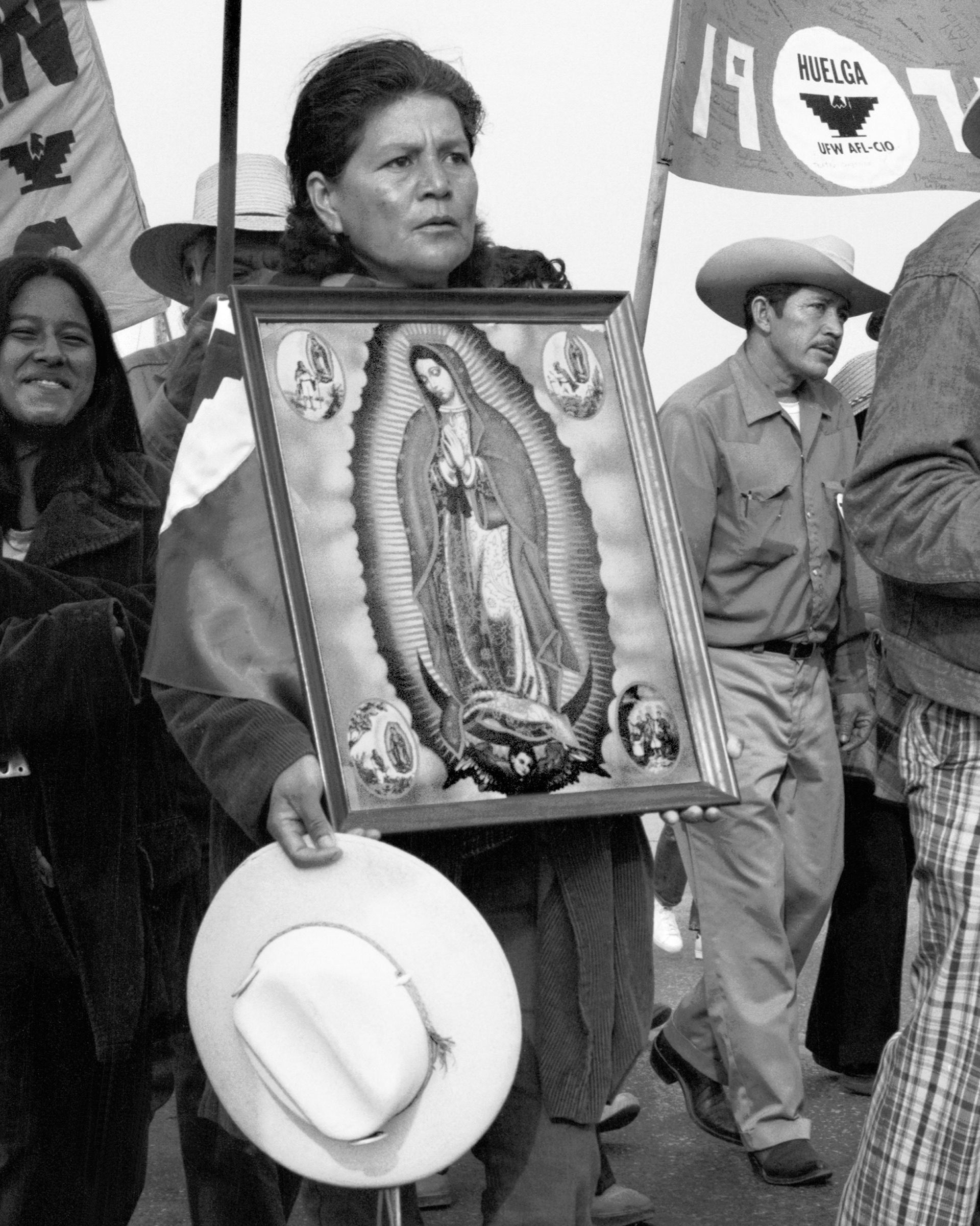 Marcher With La Virgen de Guadalupe