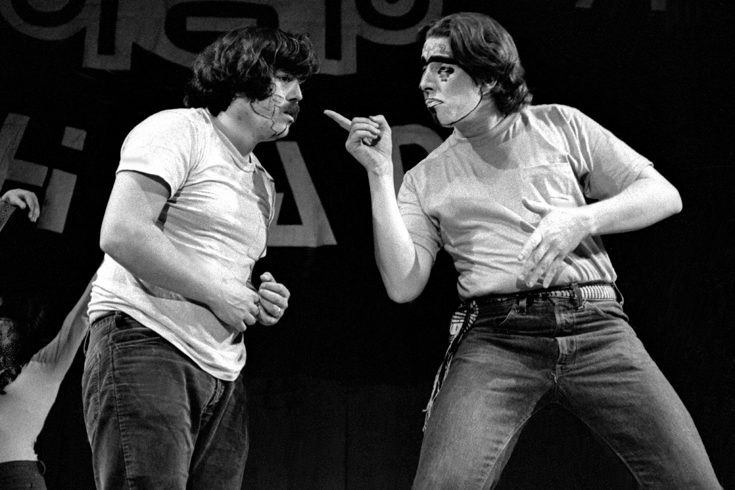 Manuel Martinez and Adrian Vargas at Semana Chicana 1974