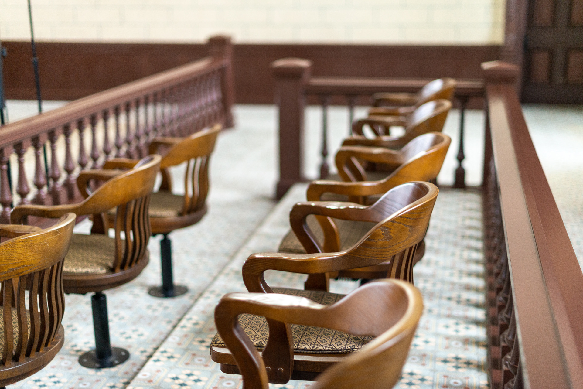 County Courthouse Jury Seating