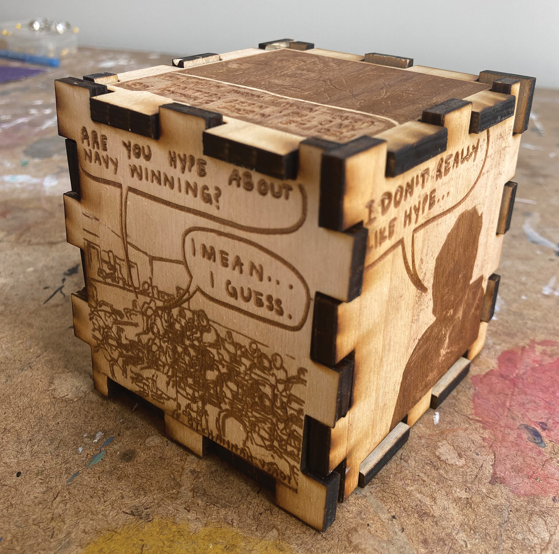 "Benjamin" Comic Box Isometric View 1