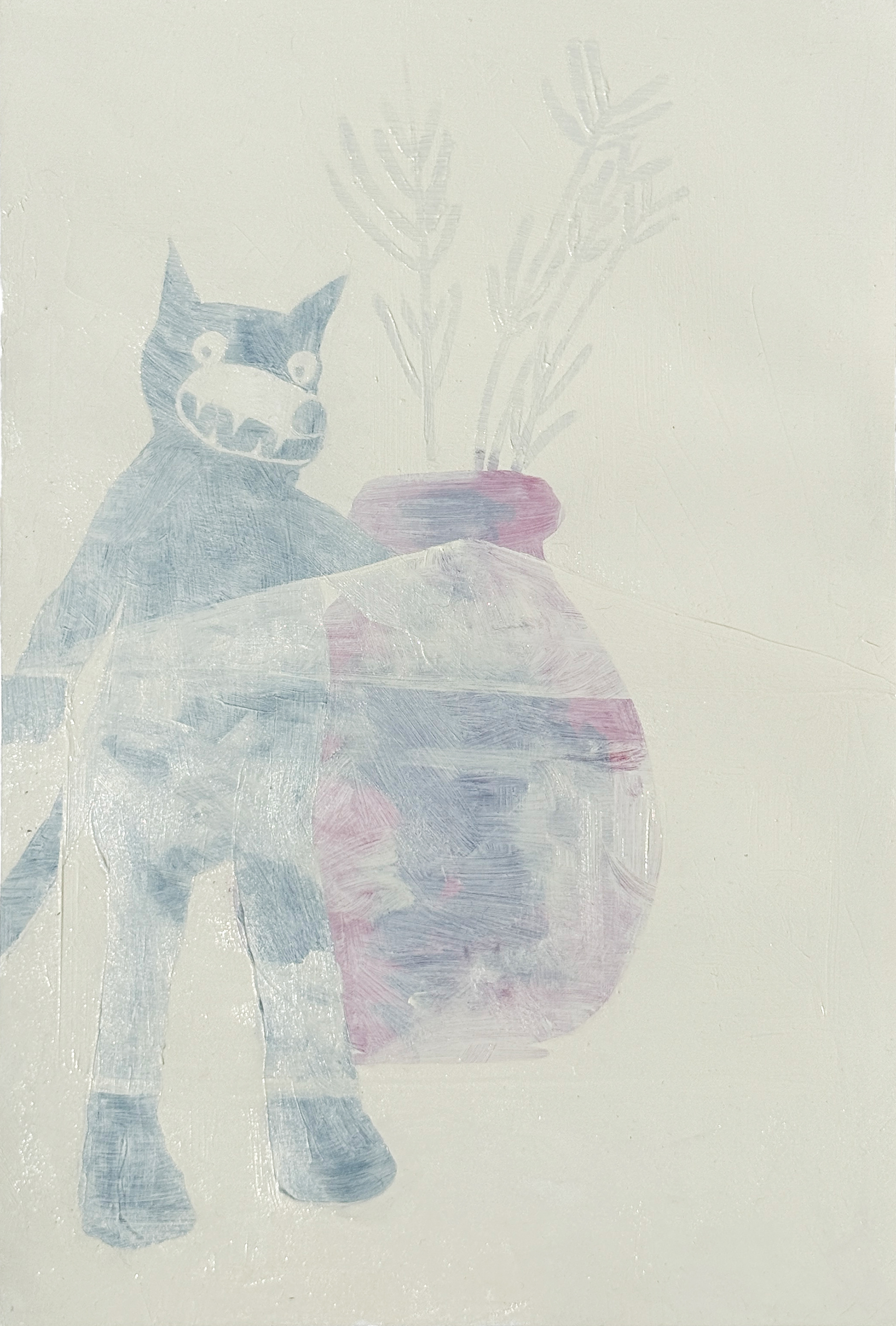 Felix against a domestic setting