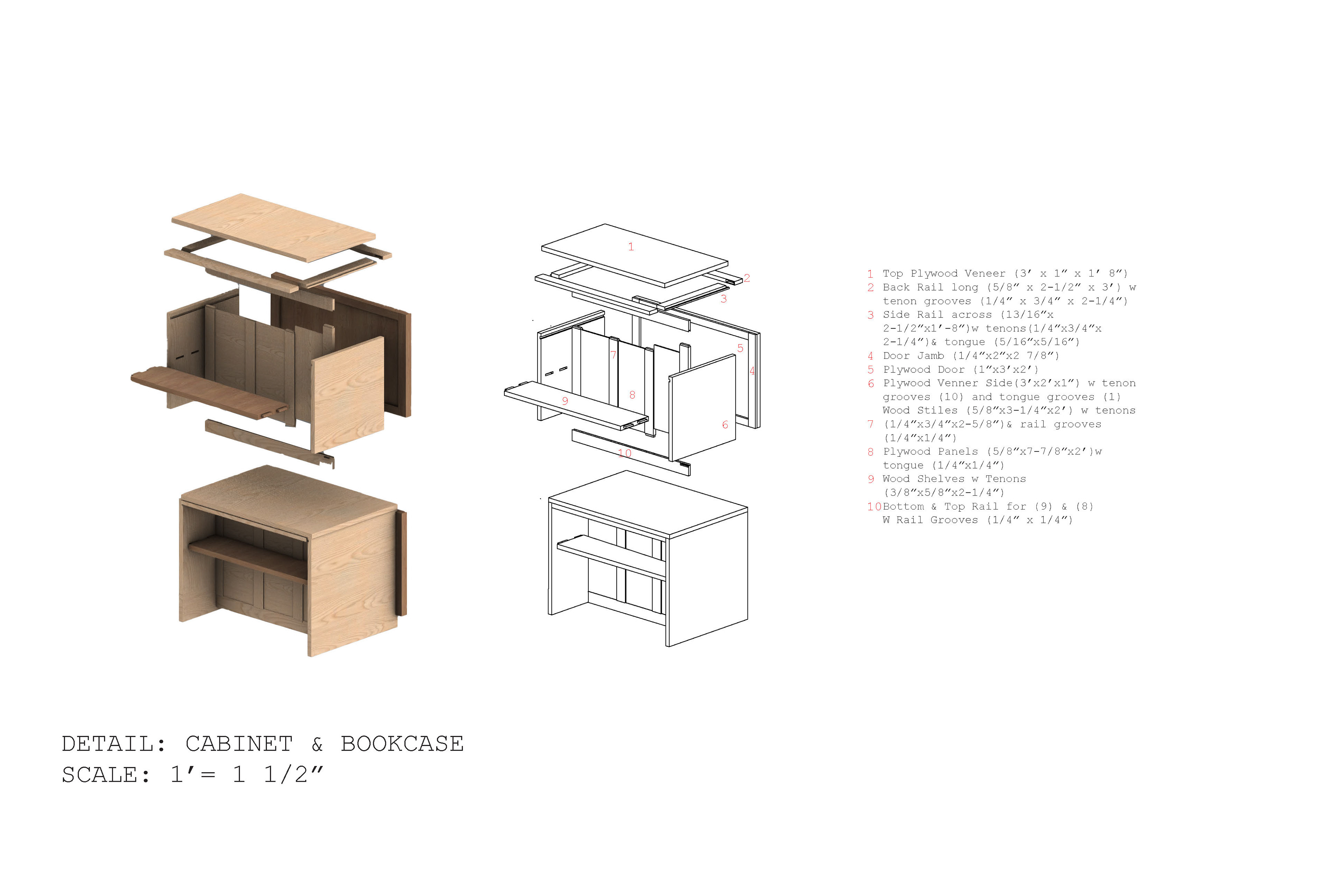 Cabinet/Bookshelf Details