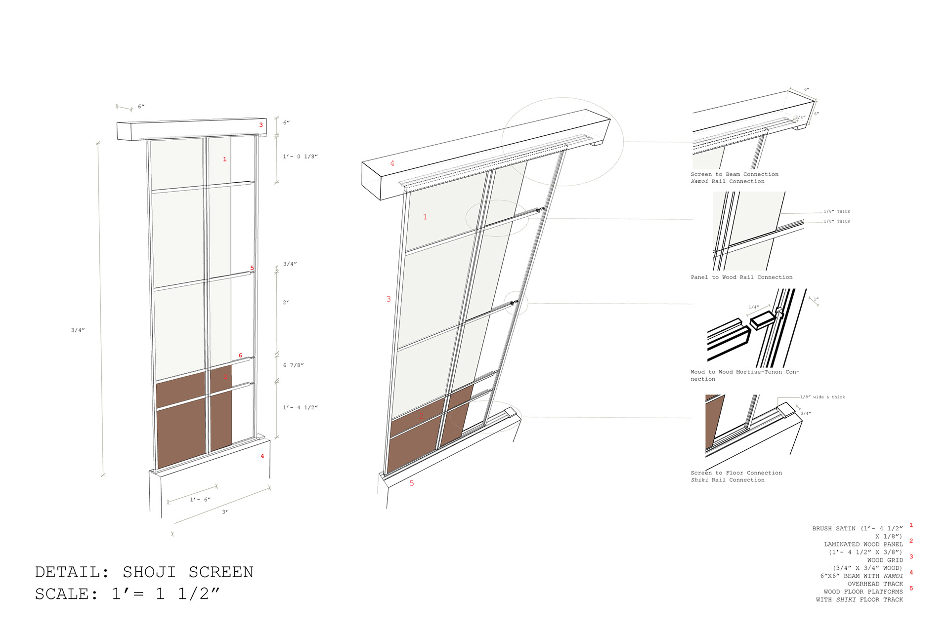 Shoji Screen Detail