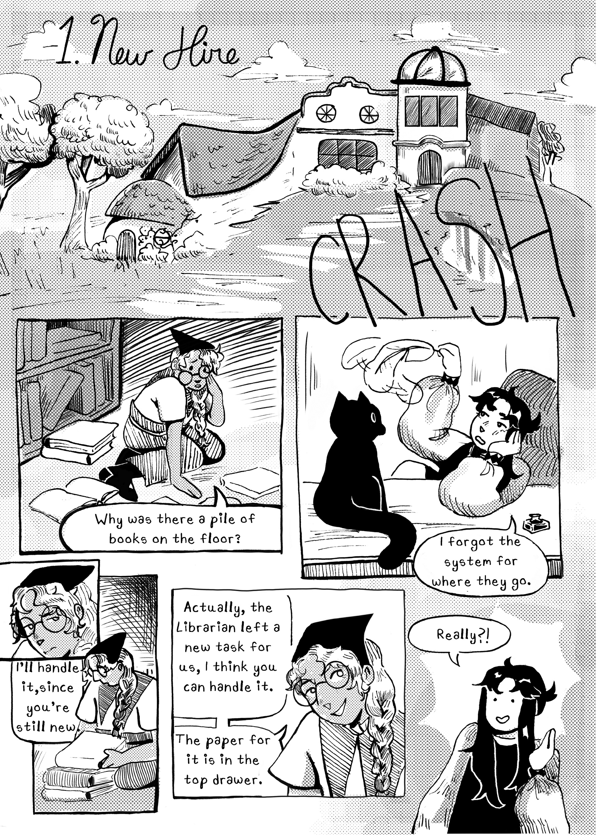 Excerpts from first semester thesis comic