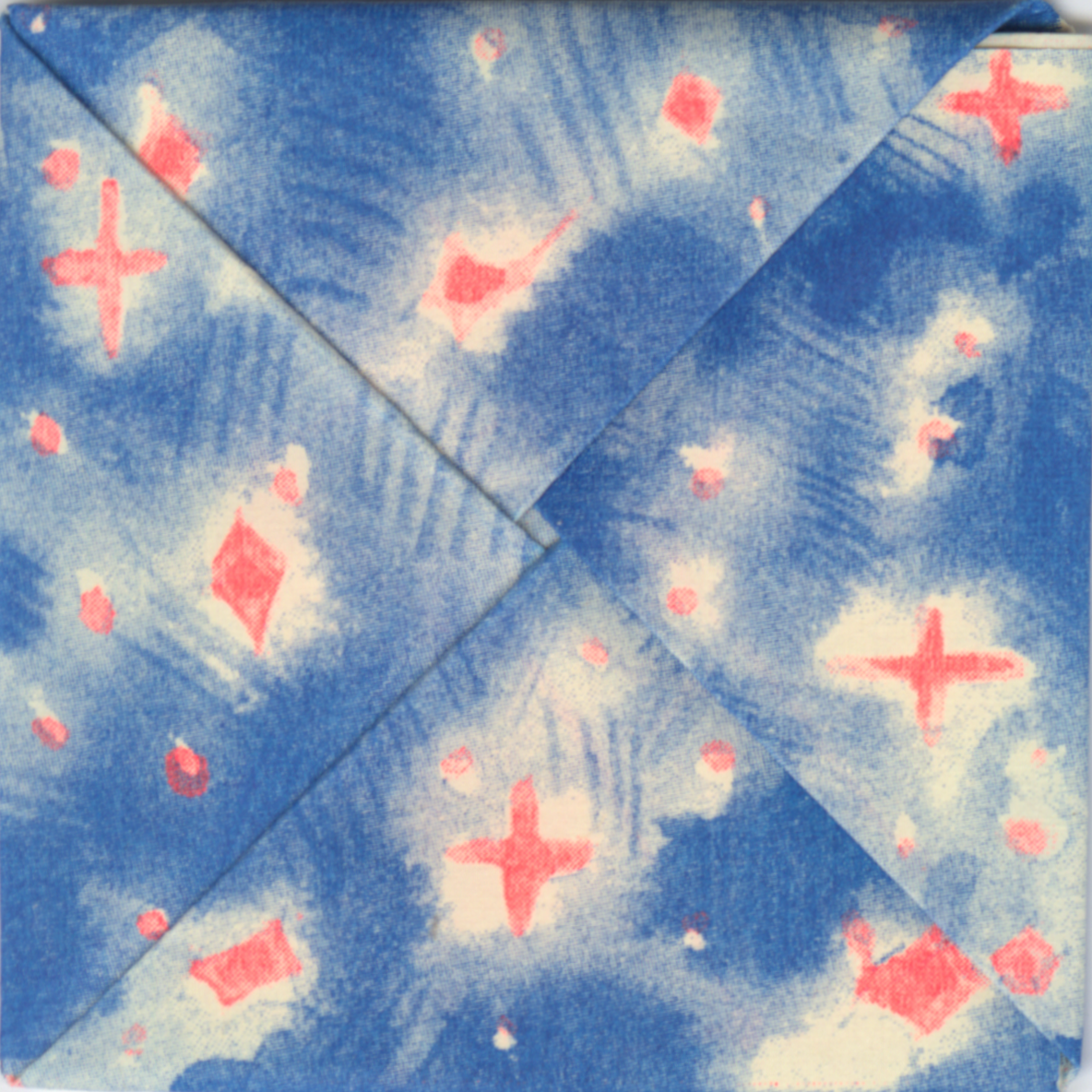 Riso printed puzzle purse comic