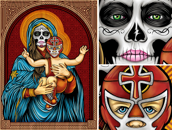 Official Palehorse Portfolio - 'Our Lady of Luchadores'