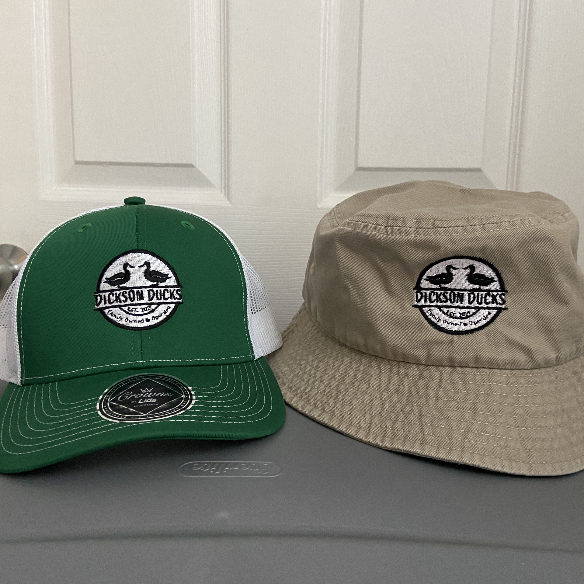Trucker Ball Cap and Bucket Hat- Front