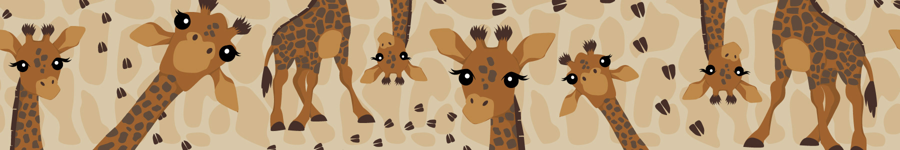Friendly Giraffes Print