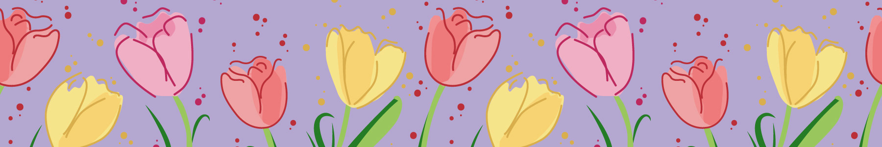 Painted Tulips Print