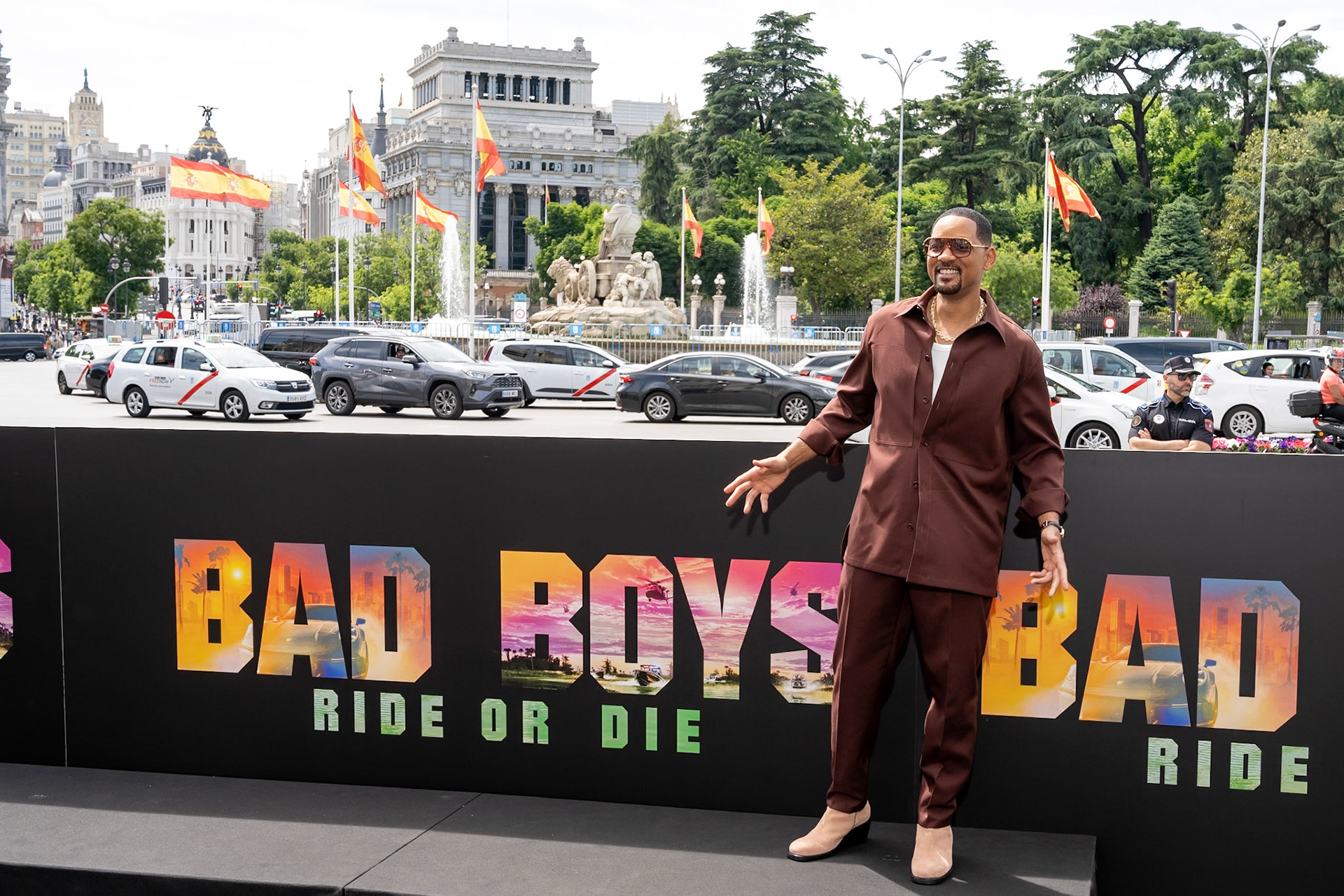 Madrid, Spain - May 26, 2024: Will Smith attends a photo call for Columbia Pictures BAD BOYS: RIDE OR DIE at Cibeles Place.