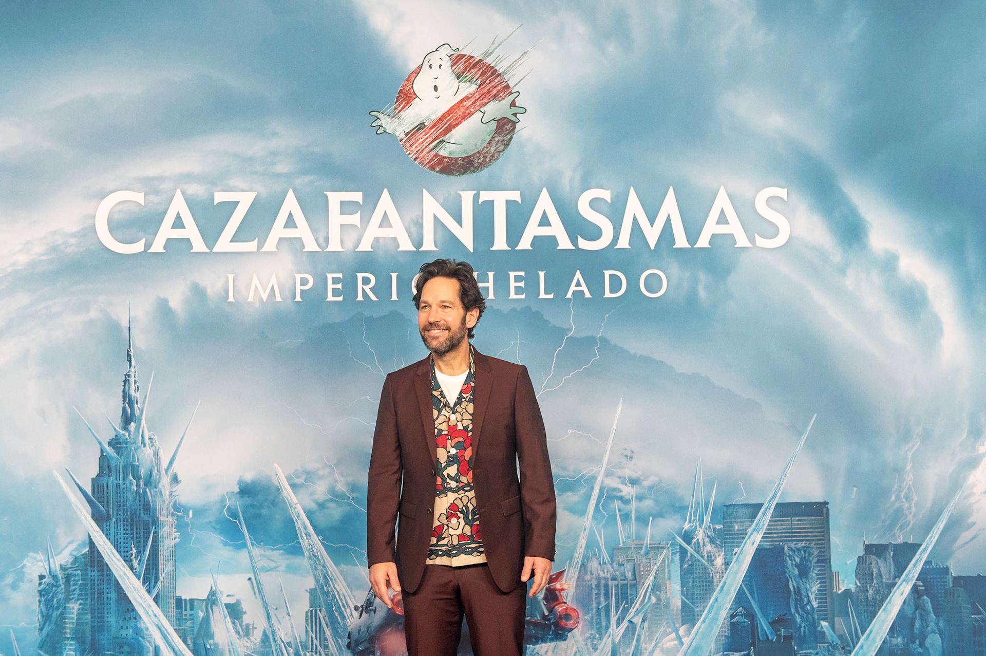 MADRID, SPAIN - MARCH 18: Actor Paul Rudd poses during the photocall for the movie 'Ghostbusters: Frozen Empire' at the Mandarin Oriental Ritz Hotel, March 18, 2024, in Madrid, Spain. (Photo Goyo Conde/ Sony Pictures Entertainment Iberia)