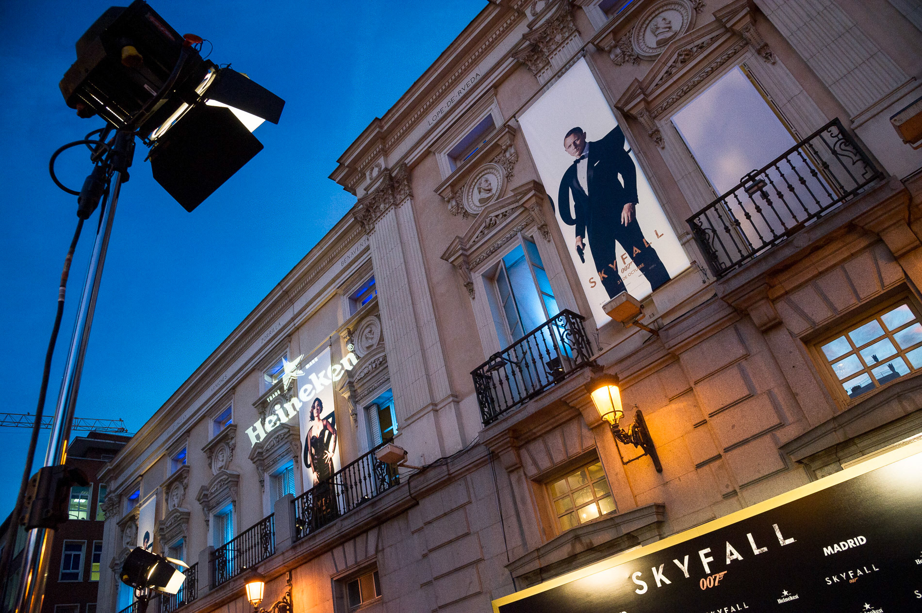 Premier Skyfall in Madrid.