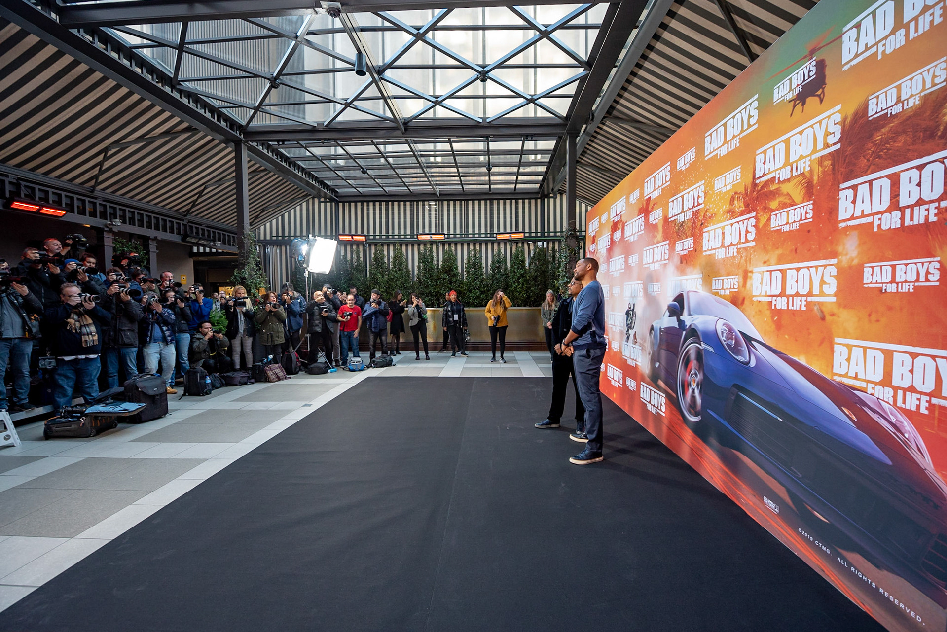 Madrid-Spain 08.01.2020: Actors Martin Lawrence (L) and Will Smith (R) attend the press at the photocall to present the film for Sony Pictures´ BAD BOYS FOR LIFE