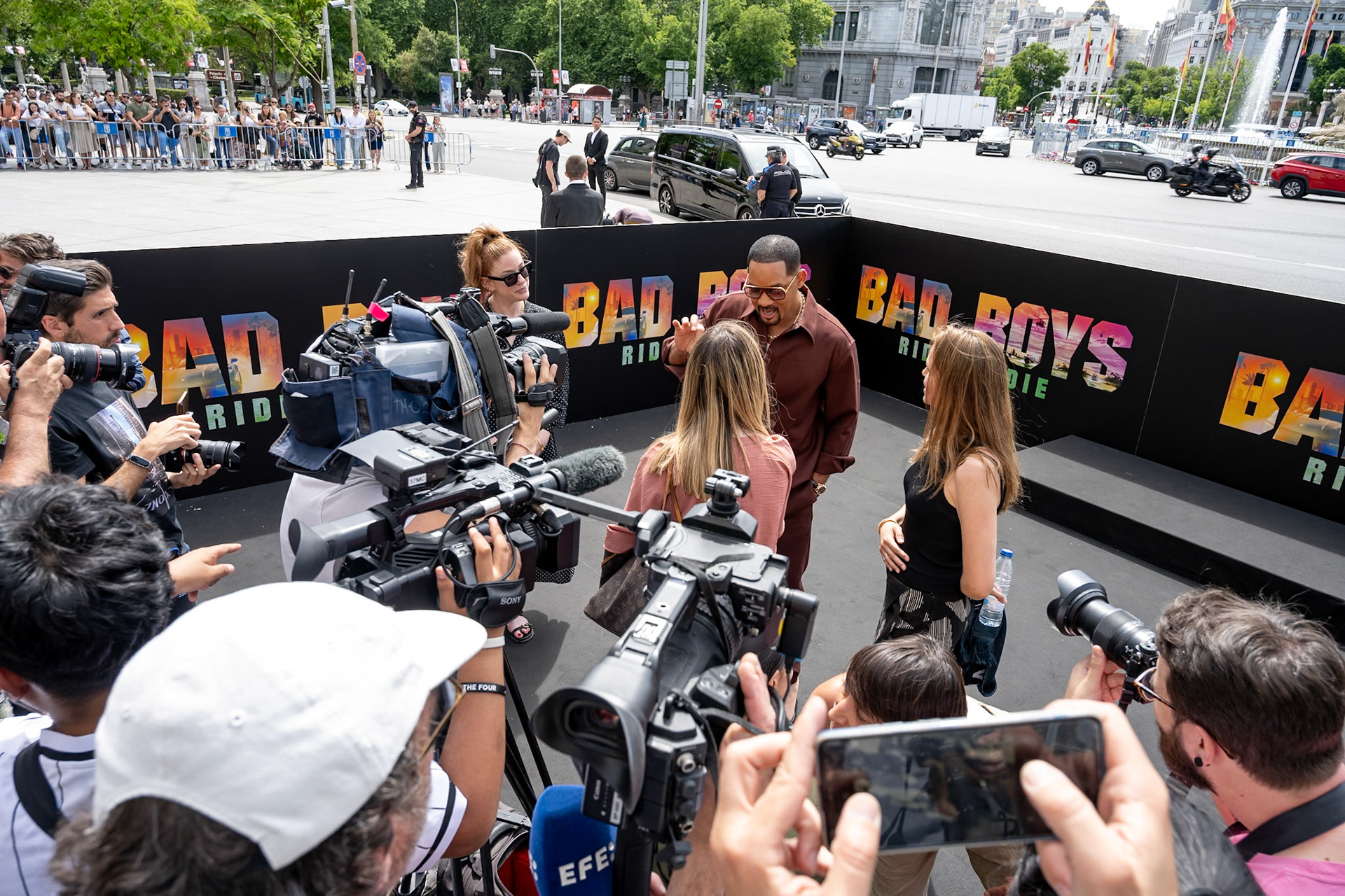 Madrid, Spain - May 26, 2024: Will Smith attends a photo call for Columbia Pictures BAD BOYS: RIDE OR DIE at Cibeles Place.