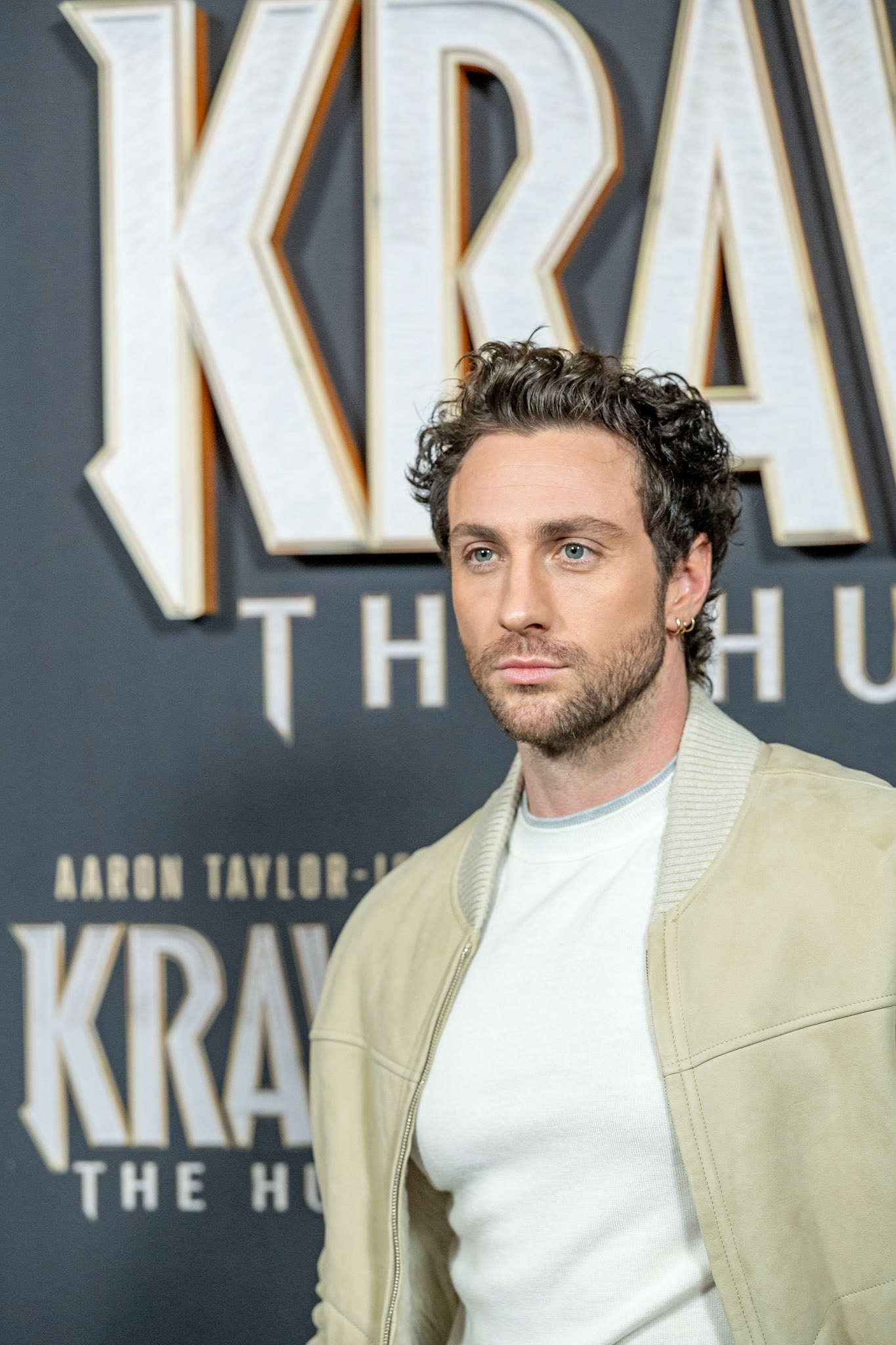 FUENCARRAL, MADRID, SPAIN - DECEMBER 03 2024. Aaron Taylor-Johnson presents the film 'Kraven the Hunter' in Madrid, on December 3, 2024, in Madrid, Spain. (Photo Goyo Conde, by Sony Pictures Spain).