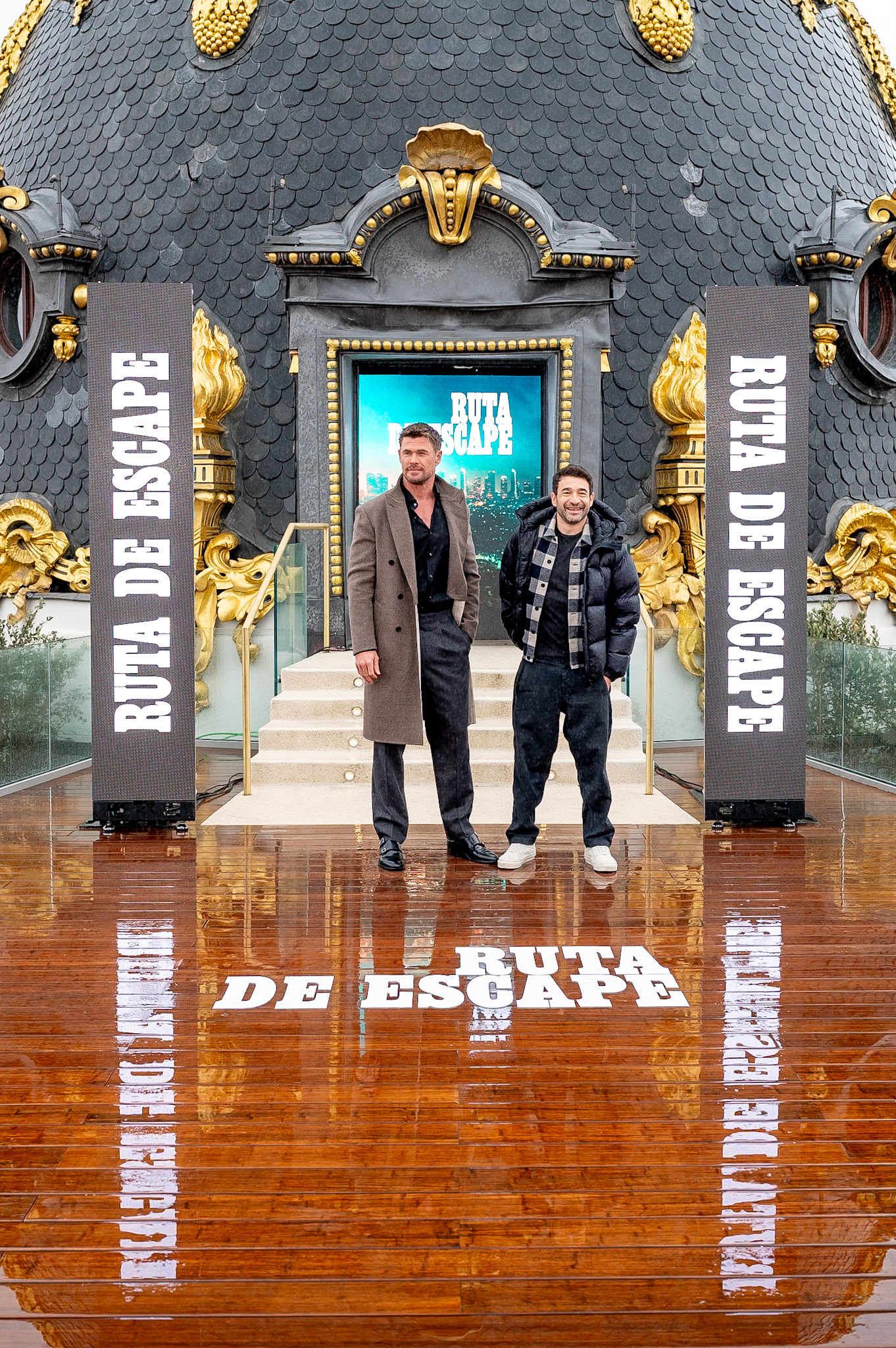 Madrid, Metropolitan Building. 27/01/2026 The Actor Chris Hemsworth and Director Burt Layton attend to the press. Photo SONY PICTURES SPAIN/Goyo Conde