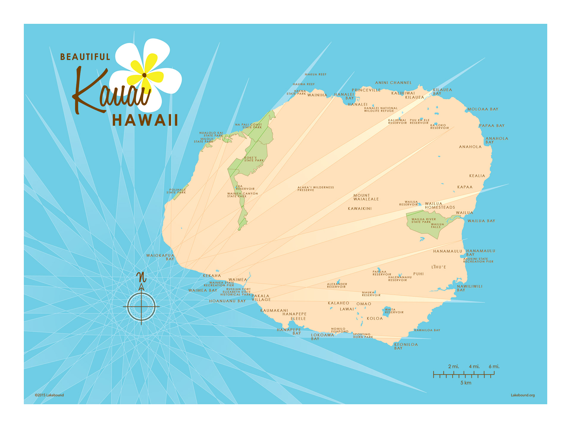 Vintage Map - Lakebound